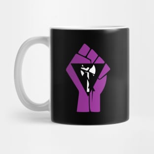 Black Lives Matter Fist Labrys Lesbian Flag LGBT Mug